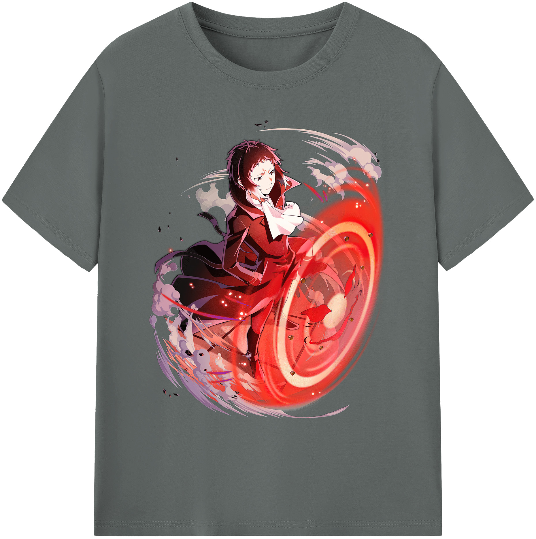 （画像用） 文豪ストレイドッグス Bungo Stray Dogs 綿100％ メンズ半袖Tシャツ｜肌触りやわらか＆通気性